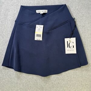 LOLA‎ Grace Navy Crossover Pull On Skirt Womens M  **NEW** SO SOFT!!!